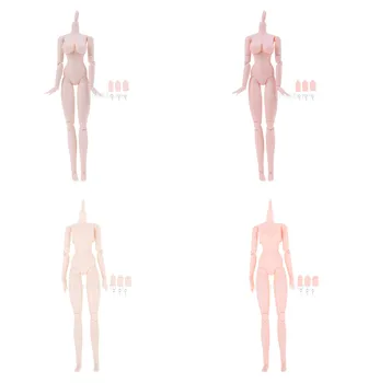 Nova Pele Branca 27cm 1/6 Escala de Nudez do Corpo Feminino Móveis Feminino Boneca de Corpo de Acção Figura em Escala 1/6 Bonecas Pescoço Adaptadores Mãos