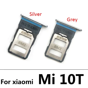 Novo Cartão SIM Para o Xiaomi Mi 10 Lite / Mi 10T Mi10T Micro Nano Suporte do Cartão SIM, Ranhura Titular Adaptador Tomada