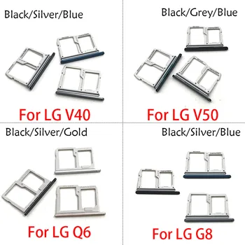 Novo Para LG G8 P6 V40 V50 Micro Nano Suporte do Cartão SIM, Ranhura Titular Adaptador de Soquete Peça de Substituição
