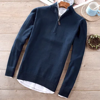 Novo Suehaiwe a marca do estilo de Itália no outono e inverno, camisola de moda masculina casual camisola de mens stand colarinho maglione trui chandail