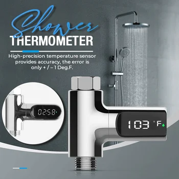 Novo Tipo de Chuveiro Display Led Celsius a Temperatura da Água Medidor de 360 Graus de Rotação Eletricidade Duche sistema de controle de Temperatura