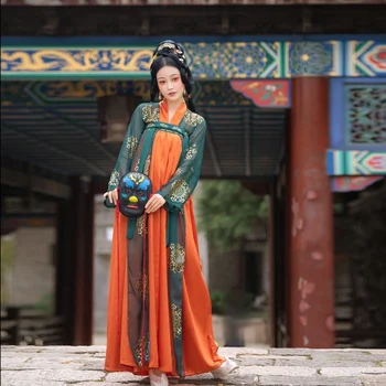 Original Carnaval Fantasias De Mulher Hanfu Feminino Qing Saia De Dança Clássica Guzheng De Desempenho Desempenho Chinês Hanfu Verde
