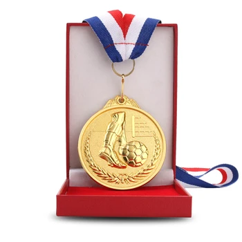 Ouro de Prata de Bronze Medalhas de Esportes da Escola de Futebol, de Voleibol, Competição de Jogos Prêmio Troféu Medalha Comemorativa de futebol troféus