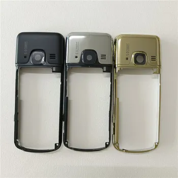 Para Nokia 6700 Classic 6700C Telefone Móvel Quadro do Meio Case Capa Com Câmera de Lente de Substituição de Peças de Reparo