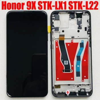 Para o Huawei Honor 9X Premium Global Edition STK-LX1 STK-L2 Visor LCD do Painel de Pantalla com o Toque conjunto do Digitador da Tela de Quadro