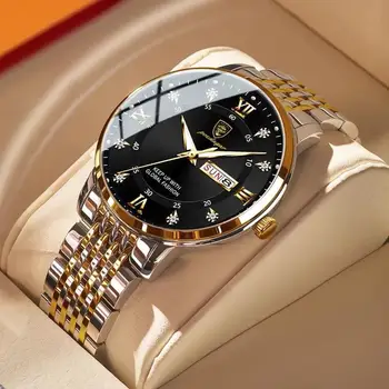 POEDAGAR Homens Relógios de 2022 Casuais Novo Desporto Cronógrafo pulseira de Aço Inoxidável relógio de Pulso Grande Dial Relógio de Quartzo com Luminoso
