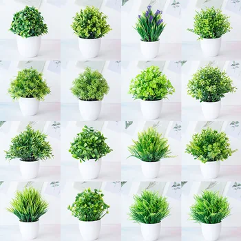 Simulação Interior Bonsai Plantas Verdes Nórdicos Ins Simulação De Vasos De Plantas Sala De Estar, Quarto De Armazenamento De Contador De Enfeites Decoração