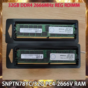 SNPTN78YC/32G 32GB DDR4 2666MHz REG RDIMM de Memória do Servidor PC4-2666V RAM Navio Rápido de Alta Qualidade, Funciona Perfeitamente