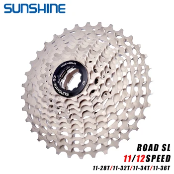 SOL Ultraleve Estrada Cassete 11S/12Speed Bicicleta roda Livre 28T/32T/34T36T CNC Ocos Para Shimano 105 ultegra