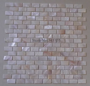 tijolo mãe de pérola shell de telha de mosaico backsplash cozinha casa de banho decoração de papel de parede na parede do fundo da telha de assoalho atacado