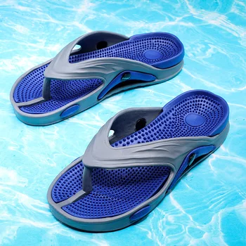 Verão Homens Flip-flops Massagem Grânulo Homens Chinelos Confortáveis Sandálias de Praia Homens Sapatos Casuais Casa Flip-Flops casa de Banho Sapatos