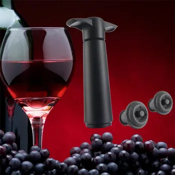 Vinho Bomba com 2 Rolhas de Vedação Preservador Barra de Acessórios de Vinho, Rolhas de Vinho Manter o Vinho Fresco de Proteção de Vácuo Legal