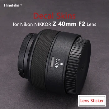 Z 40 F2 / Z40F2 Lente Tampa Protetora da Pele para Nikon Nikkor Z 40mm f/2 Lentes Decalque Protetor Anti-arranhões Filme Vinil 3M