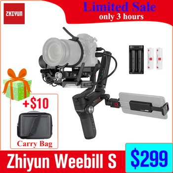 Zhiyun Weebill S 3-Eixo Cardan Estabilizador para Sony A7 III A6000 Nikon Panasonic GH5 Fuji Canon Mirrorless/Câmeras DSLR