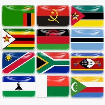 África do sul, país de Bandeira Ímã de Geladeira Zâmbia, Angola, Zimbabwe, Malawi, Moçambique, Namíbia Botswa Lesotho na Eswatini Madagascar